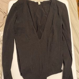 Express black thong body suit